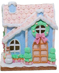 Gingerbread House LED Pink or Blue - 25cm
