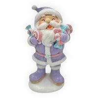 Pastel Purple Santa Decorations - Assorted