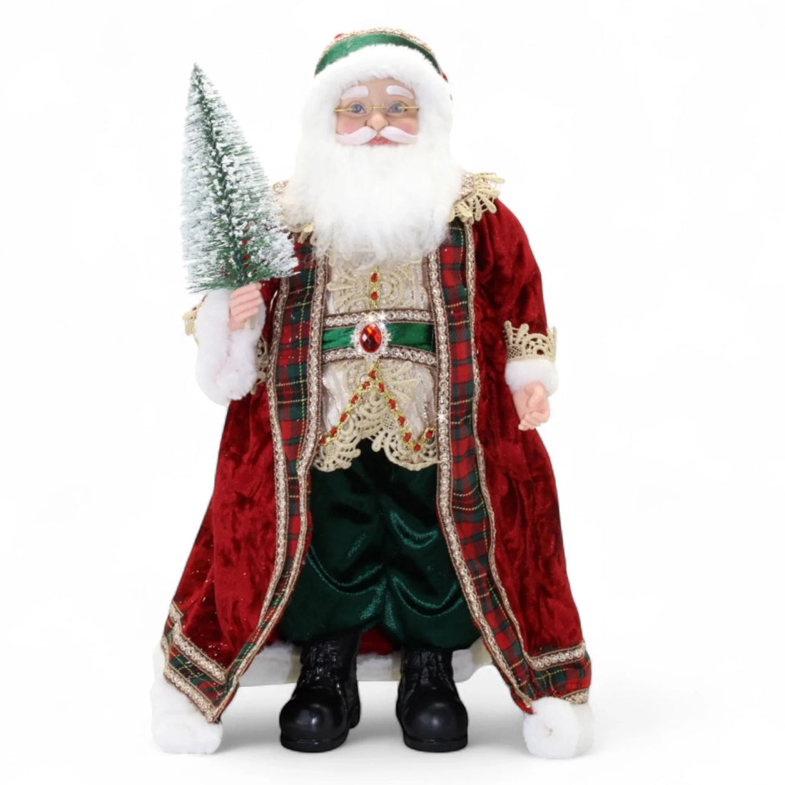 Tartan Santa Red 45cm