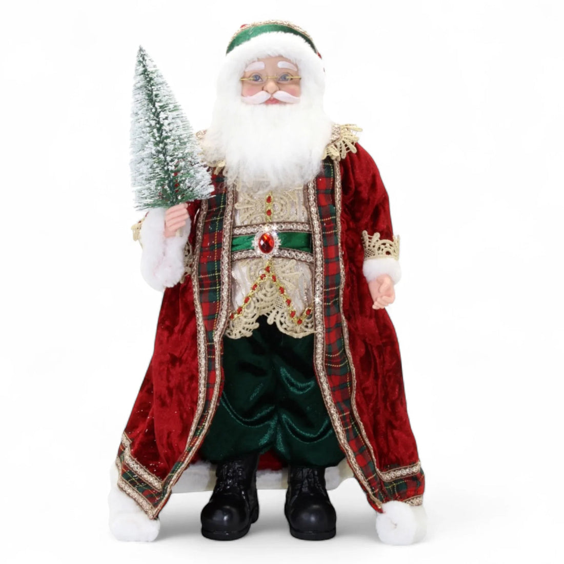 Tartan Santa Red 45cm