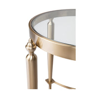 Jak Glass Side Table - Gold