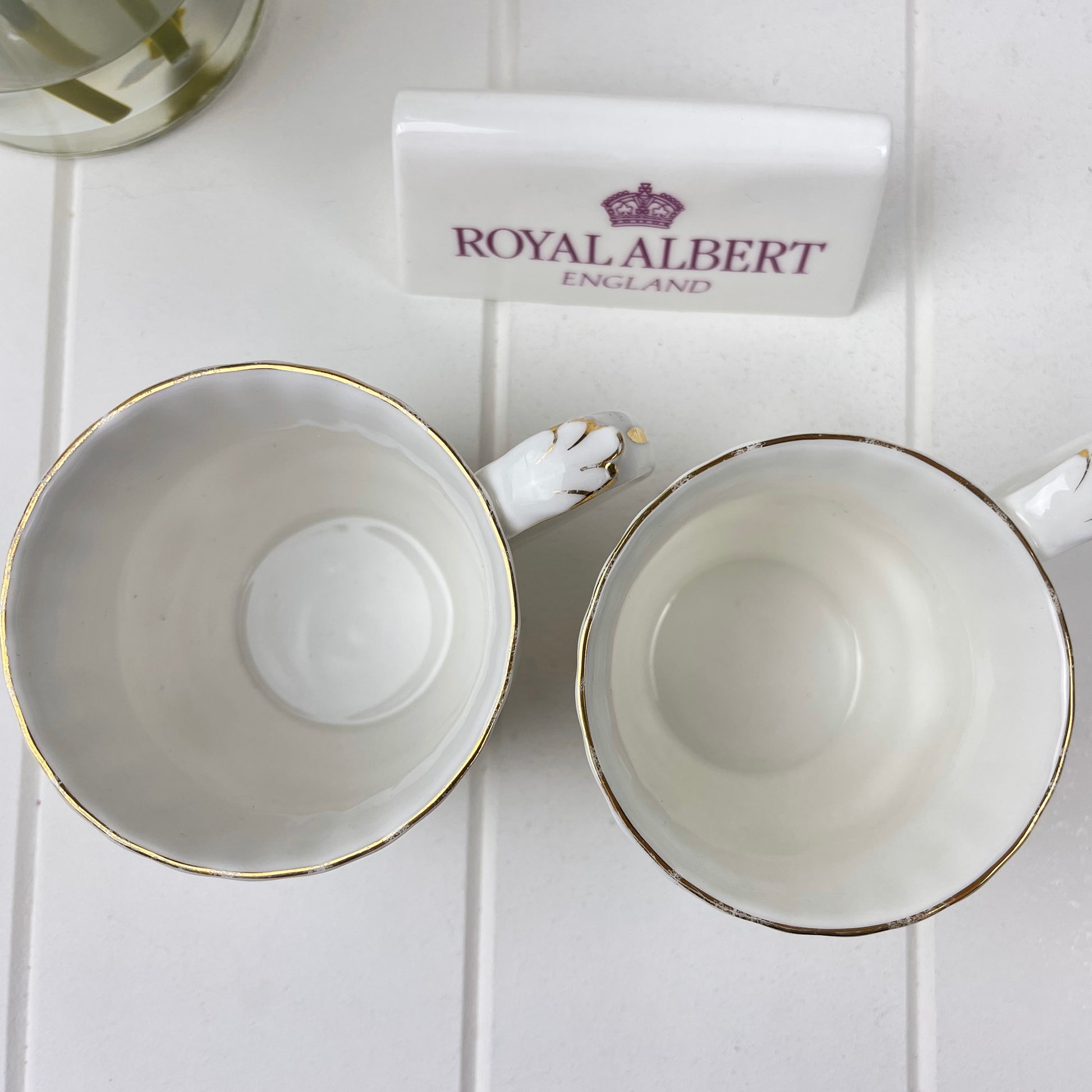 Royal Albert Vintage Sweet Violets Montrose Pair of Mugs