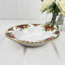 Load image into Gallery viewer, Royal Albert Vintage Old Country Roses Rimmed Soup Bowl
