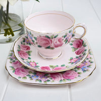 Tuscan Vintage Pink Rose Trio