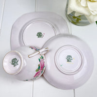 Tuscan Vintage Pink Rose Trio