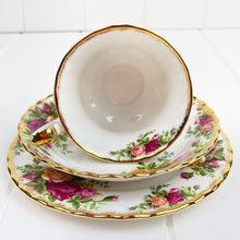 Load image into Gallery viewer, Royal Albert Vintage Old Country Roses Tea Trio
