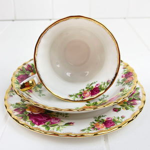 Royal Albert Vintage Old Country Roses Tea Trio