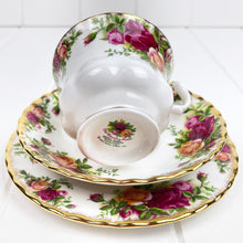 Load image into Gallery viewer, Royal Albert Vintage Old Country Roses Tea Trio
