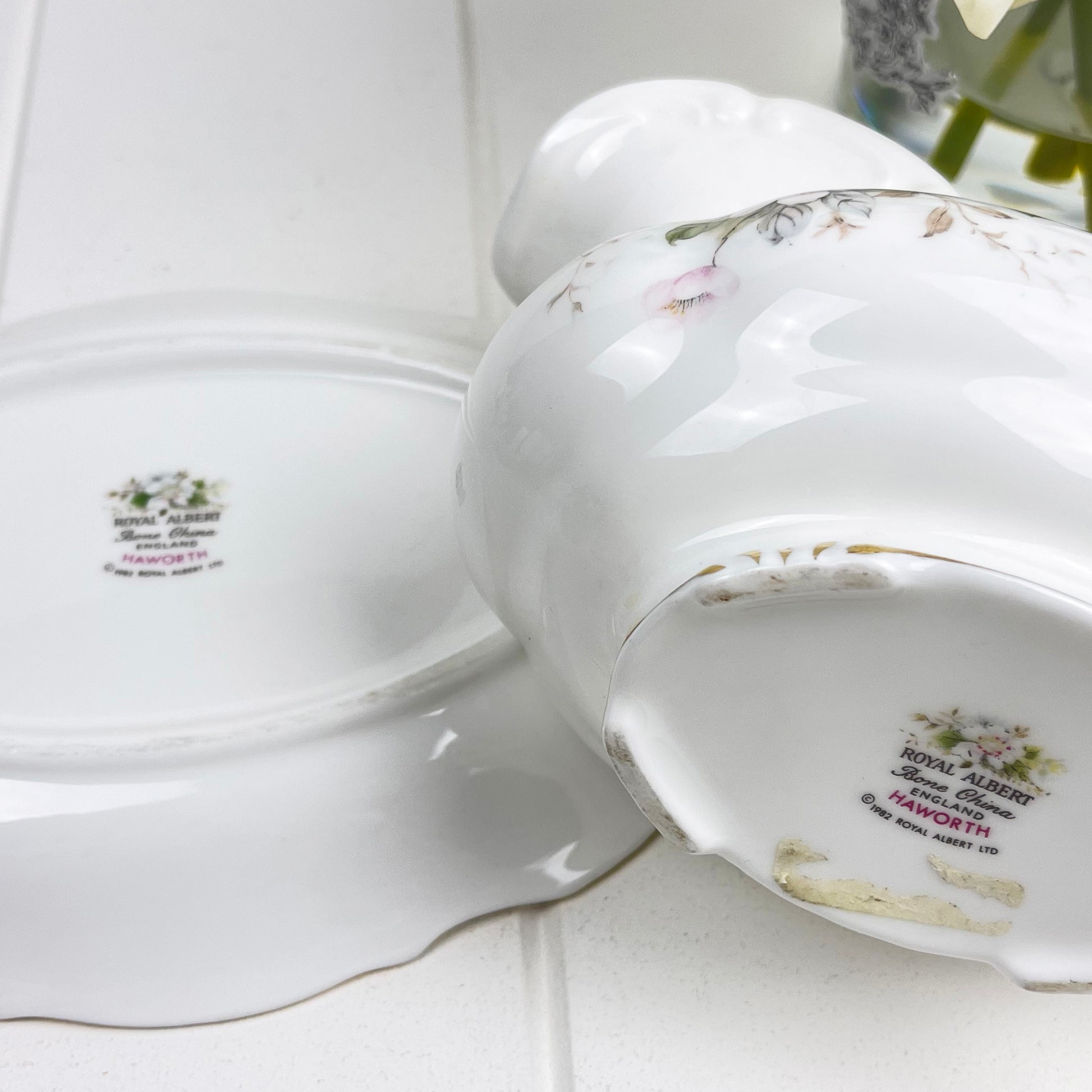Royal Albert Vintage Haworth Gravy Boat and Underplate