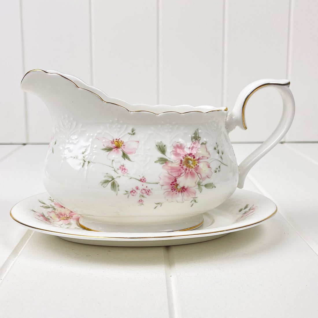 Royal Albert For All Seasons - Breath of Spring Gravy Boat and Saucer