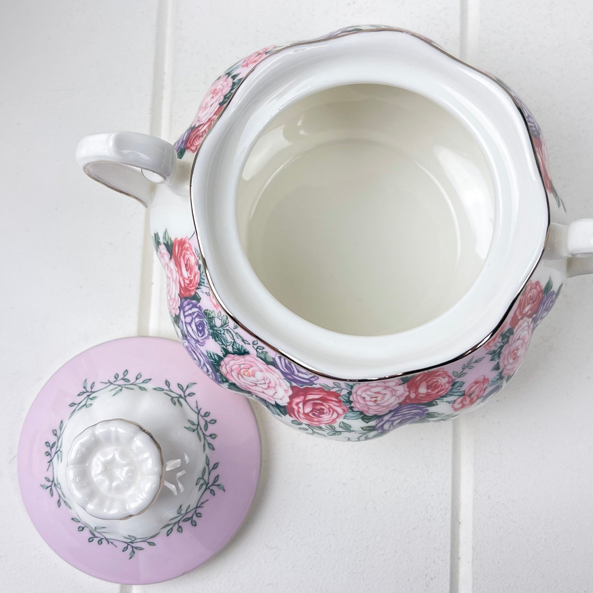 Royal Albert Rose Garland Covered Sugar Bowl