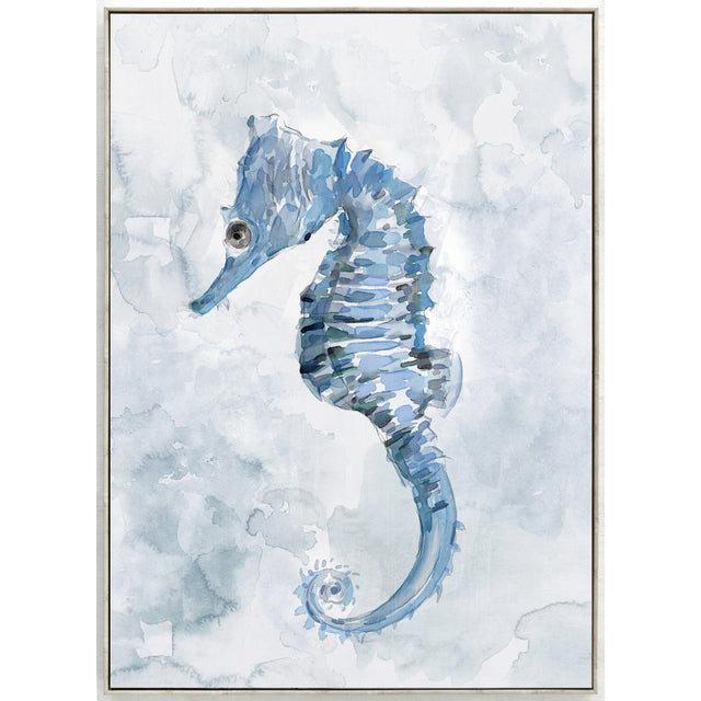 Seahorse Serenity Framed Canvas Print