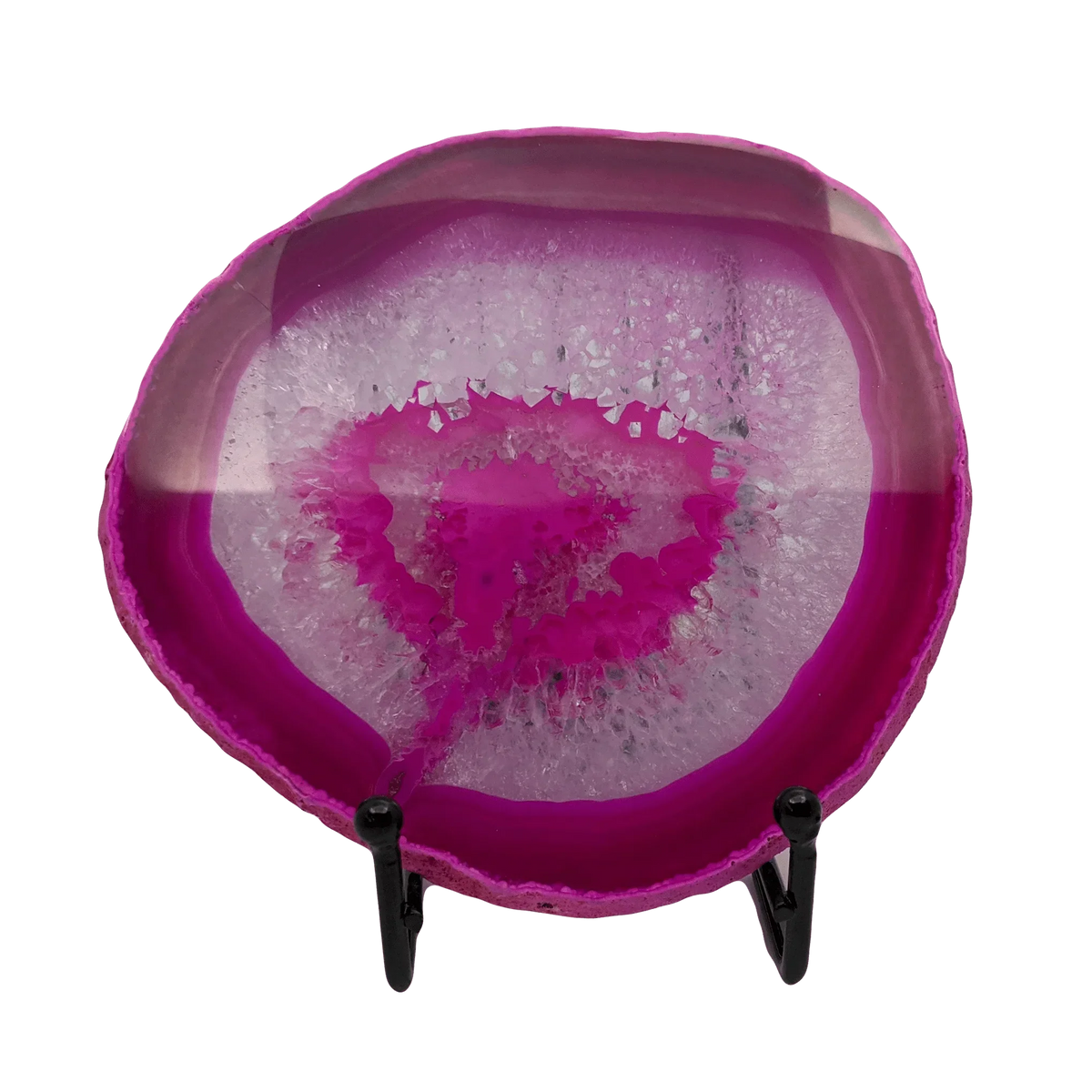 House Journey Agate Crystal Pink Sliced Crystal Agate Lamp