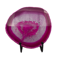 House Journey Agate Crystal Pink Sliced Crystal Agate Lamp