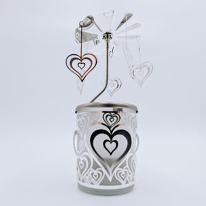 Candle Jar & Carousel - Love Heart