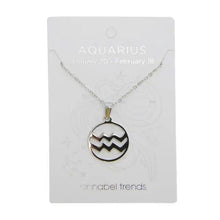 Load image into Gallery viewer, Annabel Trends Aquarius Zodiac Pendant
