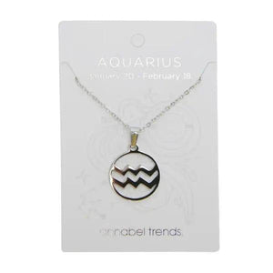 Annabel Trends Aquarius Zodiac Pendant