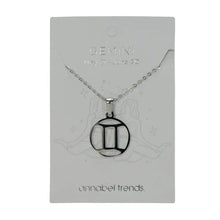 Load image into Gallery viewer, Annabel Trends Gemini Zodiac Pendant
