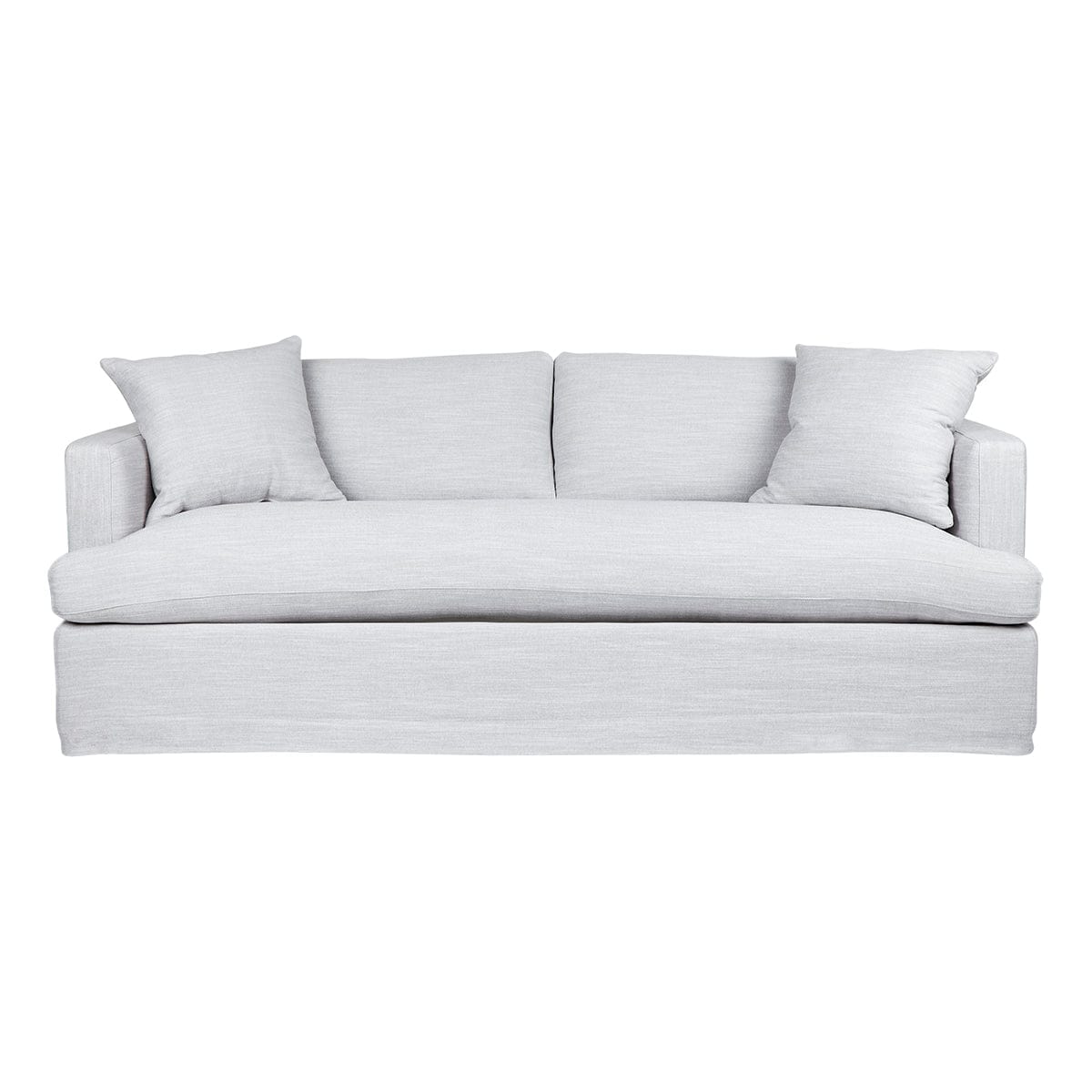 Cafe Lighting & Living Birkshire 3 Seater Slip Cover Sofa - Grey Linen