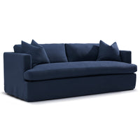 Cafe Lighting & Living Birkshire 3 Seater Slip Cover Sofa - Navy Linen