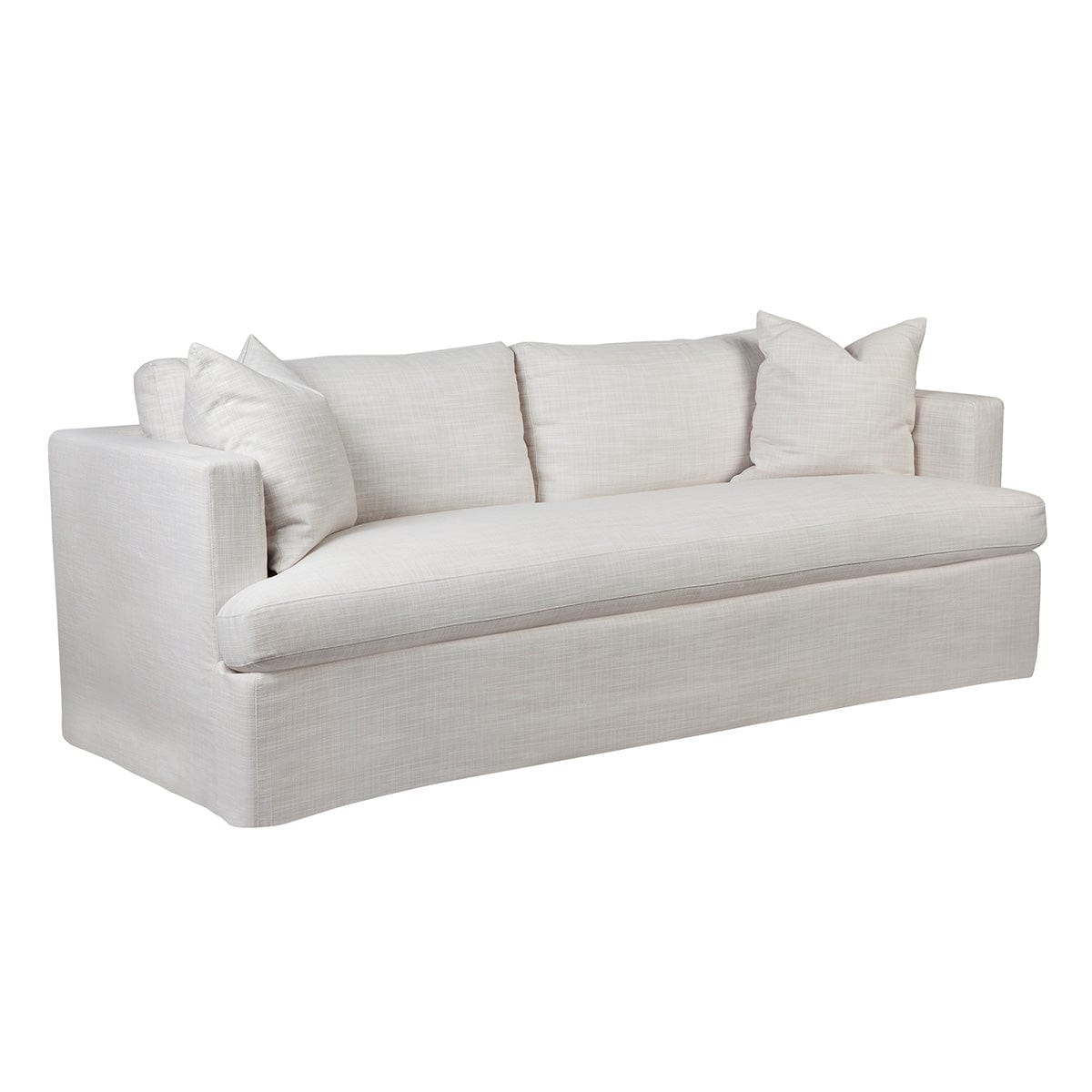 Cafe Lighting & Living Birkshire 3 Seater Slip Cover Sofa - Off White Linen