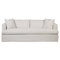 Cafe Lighting & Living Birkshire 3 Seater Slip Cover Sofa - Off White Linen