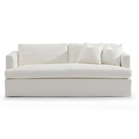 Cafe Lighting & Living Birkshire 3 Seater Slip Cover Sofa - White Linen