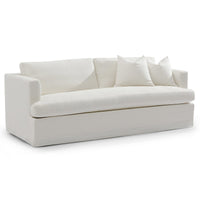 Cafe Lighting & Living Birkshire 3 Seater Slip Cover Sofa - White Linen