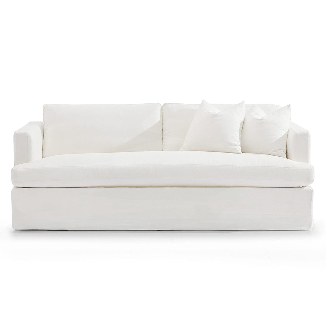 Cafe Lighting & Living Birkshire 3 Seater Slip Cover Sofa - White Linen