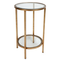 Cafe Lighting & Living Cocktail Glass Petite Side Table - Antique Gold