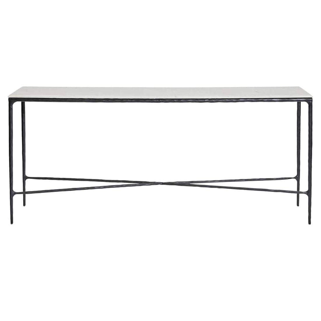 Cafe Lighting & Living Heston Marble Console Table - Large Black