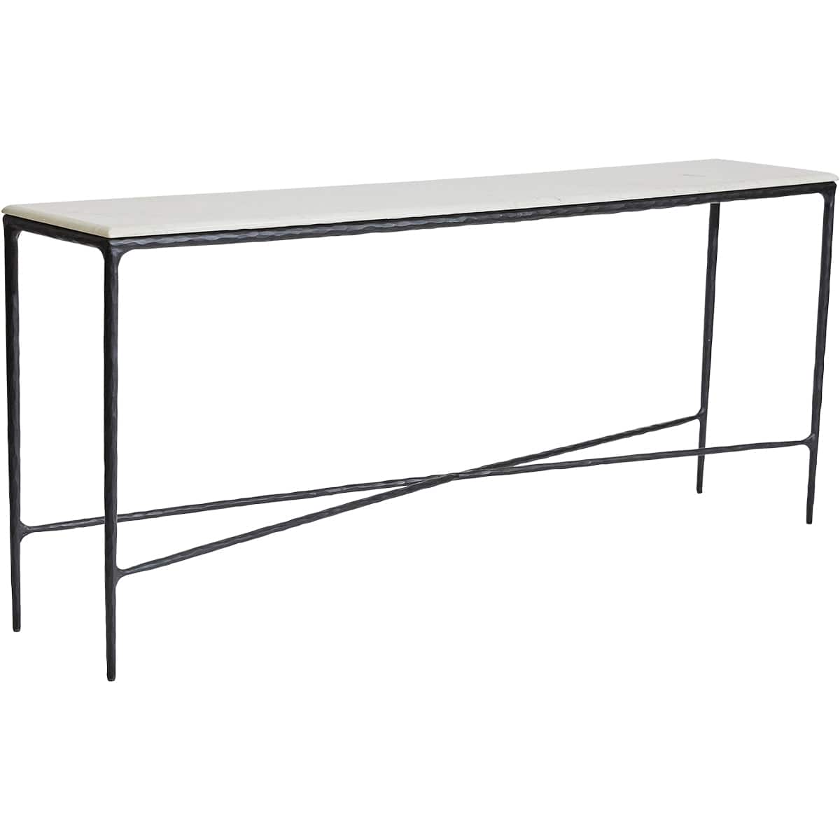 Cafe Lighting & Living Heston Marble Console Table - Large Black