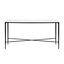 Load image into Gallery viewer, Cafe Lighting &amp; Living Heston Marble Console Table - Medium Black
