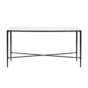 Cafe Lighting & Living Heston Marble Console Table - Medium Black