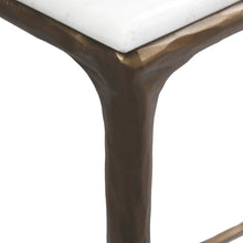 Load image into Gallery viewer, Cafe Lighting &amp; Living Heston Marble Console Table - Medium Brass
