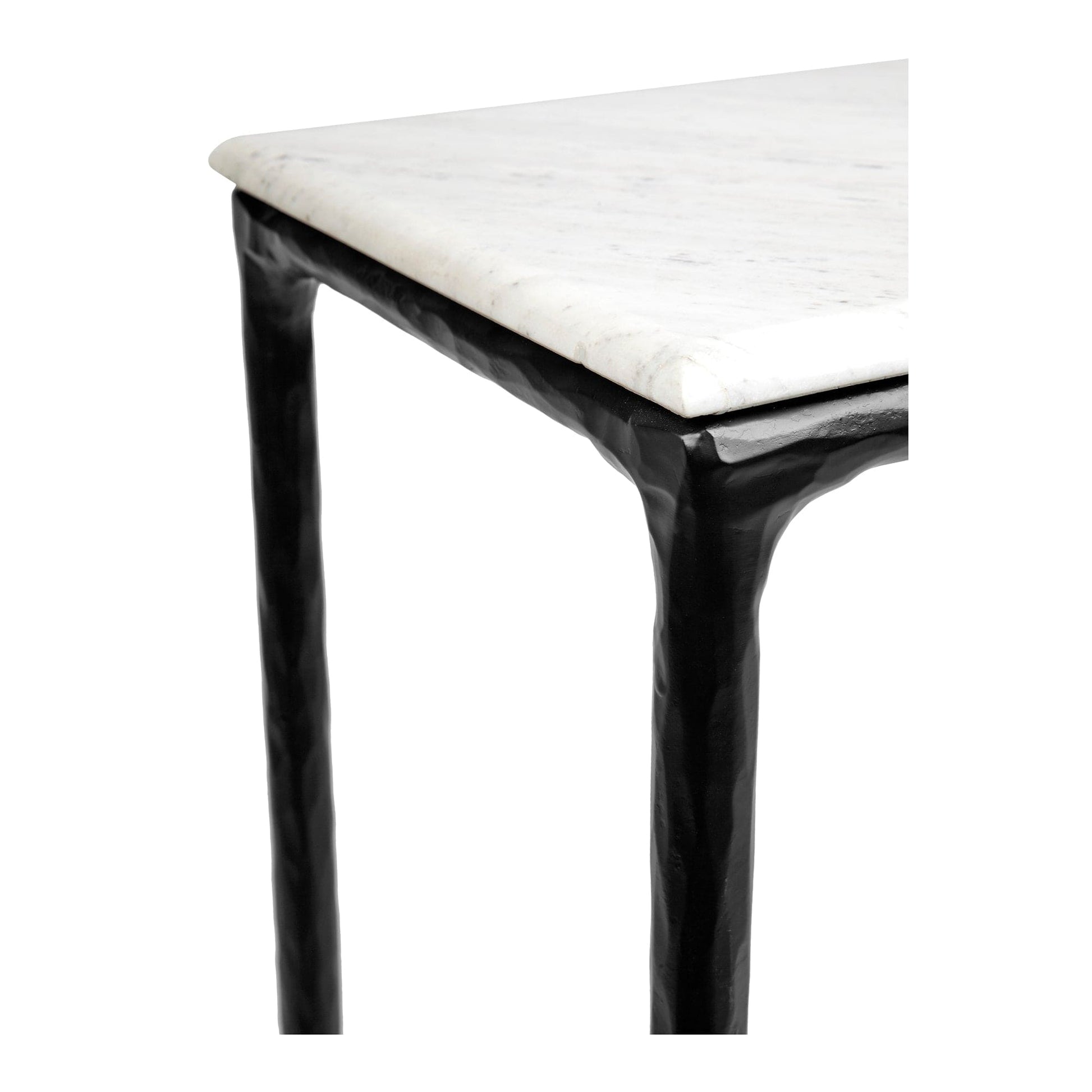 Cafe Lighting & Living Heston Marble Console Table - Small Black