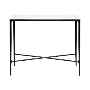 Cafe Lighting & Living Heston Marble Console Table - Small Black