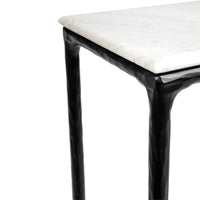 Cafe Lighting & Living Heston Marble Console Table - Small Black