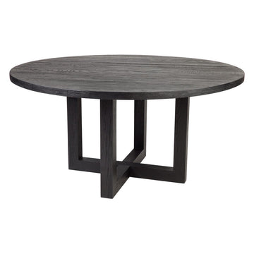 Cafe Lighting & Living Leeton Round Dining Table - Black