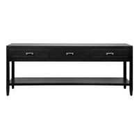 Cafe Lighting & Living Soloman Console Table - Large Black