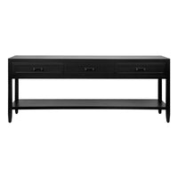 Cafe Lighting & Living Soloman Console Table - Large Black