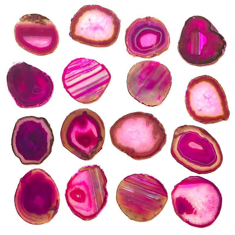 House Journey Agate Crystal Pink Sliced Crystal Agate Lamp