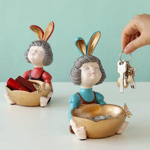 Load image into Gallery viewer, ANNA Rabbit Girl Storage Box - House Journey
