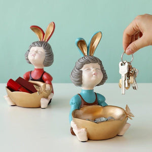 ANNA Rabbit Girl Storage Box - House Journey