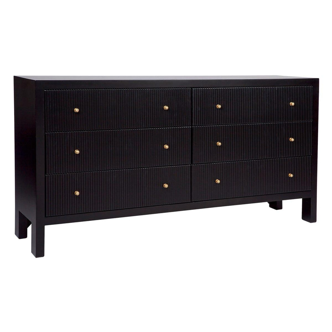 House Journey Ariana 6 Drawer Chest - Black