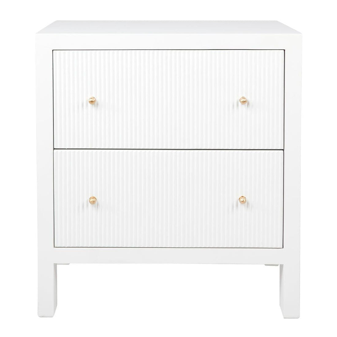 House Journey Ariana Bedside Table - Large White