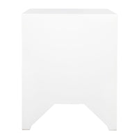 House Journey Ariana Bedside Table - Small White