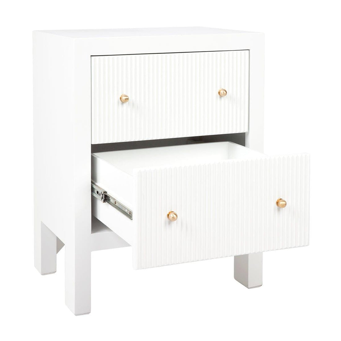 House Journey Ariana Bedside Table - Small White