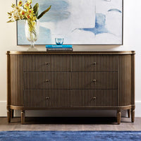 House Journey Arielle 6 Drawer Chest - Antique Gold