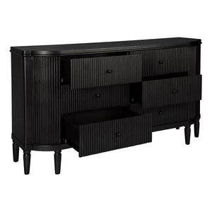 House Journey Arielle 6 Drawer Chest - Black